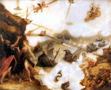 Hans von Aachen The unleashing of the winds oil painting image
